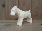 Vintage McCoy Cream Tan Dog Airedale Terrier Planter Mid Century Art Ceramic