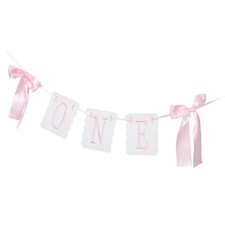 One High Chair Banner: Bow First Birthday Decoration - Adorable Tassel Garland