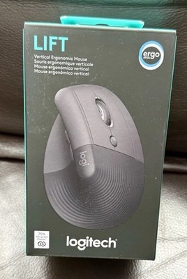 Logitech Lift Vertical Ergonomic Bluetooth Wireless Mouse - Graphite (/RT6-24...