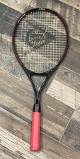 DUNLOP POWER FLEX Oversize Wide Body Tennis Racquet No. 3 New Grip Rewrap 4 3/8