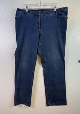 Westbound Women’s Jeans Sz 18W Blue Denim Stretch Straight Med Rise