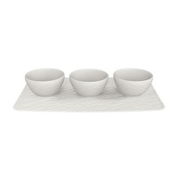 Villeroy & Boch Manufacture Rock Blanc Set DipschäLchen 4Tlg.