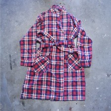 Vintage JCPenney Mens Plaid Robe Size Large