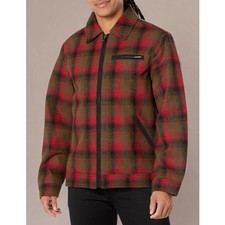 Pendleton Mens Mt Hood Wool Jacket, Red Plaid, Small