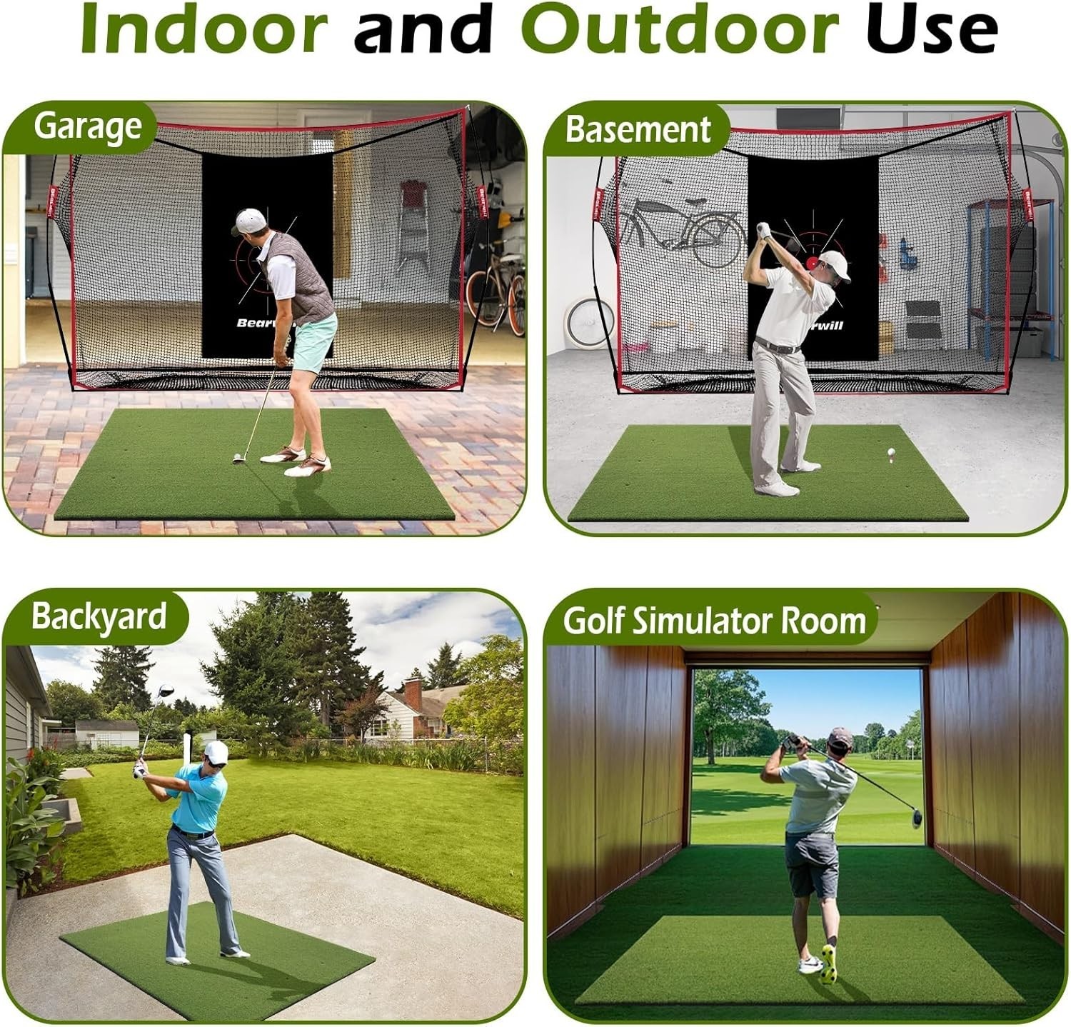 Golf Training Mat 5ft X 4ft High Quality Synthetic Turf for All Skill Levels