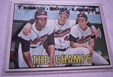 1967 Topps -  #1, Robinson,Bauer,Robinson