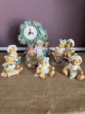 Cherished Teddies Friendship Clock Lot Of 7