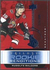 Rudolfs Balcers 2019-20 Upper Deck Trilogy ROOKIE RENDITIONS BLUE /399 #RR-34