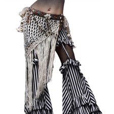 Fringed Women Belly Dance Hip Wrap Waist Belt Hip Skirt Belly Dancer Costumes