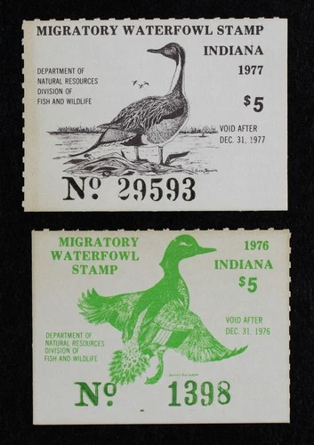 CKStamps: US State Duck Stamps Collection Indiana Mint NH