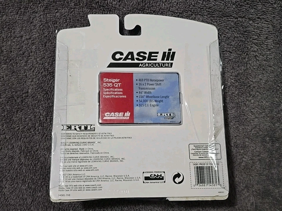 Ertl Case IH Steiger 535QT Quadtrac. Tractor. 1/64 Scale. - Image 4 of 4