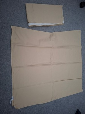 2x Fleuresse Kopfkissenbezüge beige 80x80 nw