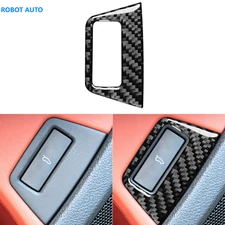 Rear Trunk Switch Button Trim Cover Panel For Audi Q7 2007-15 Real Carbon Fiber