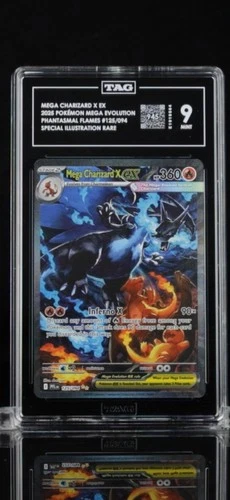 Mega Charizard x EX 125/094 Me02: Phantasmal Flames SIR TAG 9 (945)