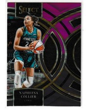 NAPHEESA COLLIER 2024 PANINI WNBA SELECT PINK & PURPLE PREMIER PRIZM #/99.
