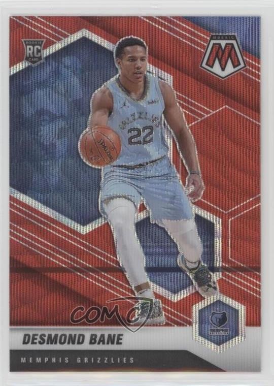 2020-21 Panini Mosaic Red Wave Prizm Desmond Bane #211 Rookie RC 0nr3