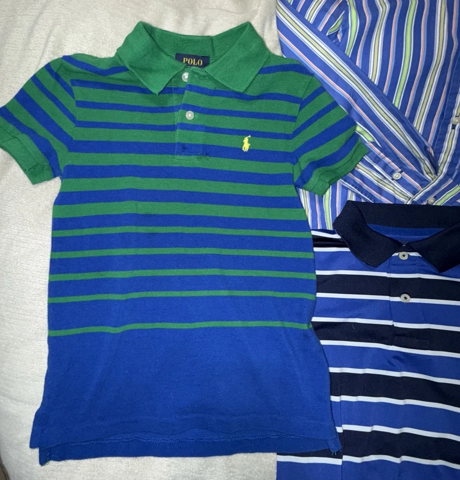 Ralph Lauren Polo Kids Shirts, Size 7 And 8. Bundle Of 6 Shirts - Image 2 of 4