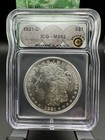 1921-D Morgan $1 Silver Dollar ICG MS62 Business Strike Denver — photo 2