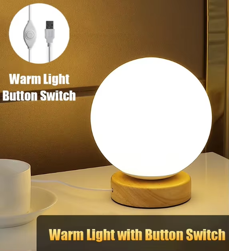 Lampada da notte a Led Rotonda da presa 0,3W con sensore Aigostar