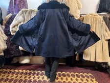 Nerzmantel Vison Vison XXL Foncé à Fourrure Réelle Intérieur En Fell