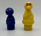 Vintage Fisher Price Sesame Street Grover & Big Bird Little People Figures