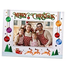  Christmas Picture Frame 2025 4x6 Christmas Picture Frame Wooden Holiday A3