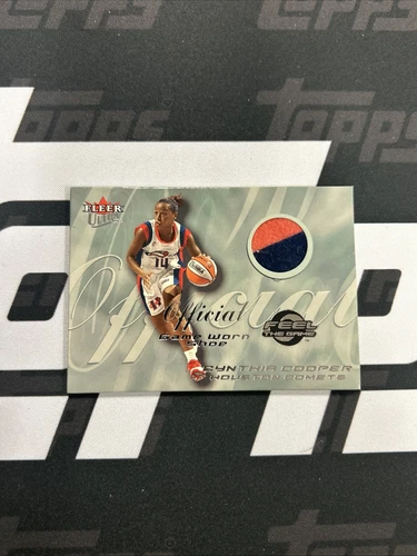 2000 Fleer Ultra WNBA Basketball Cynthia Cooper Feel The Game Shoe Relic
