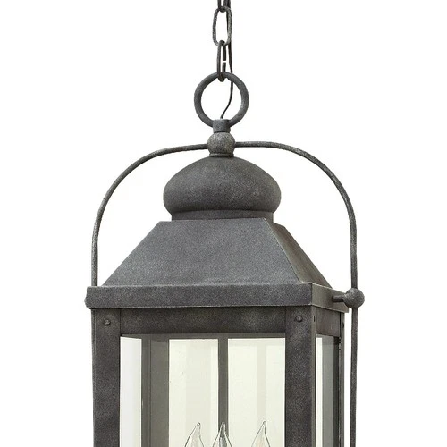 Hinkley Lighting 1852-LL Anchorage 3 Light 11"W Heritage Outdoor - Aged Zinc - Picture 8 of 8