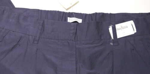 Pantalone Brunello Cucinelli cotone/seta blu navy tg 10 NUOVO ETICHETTE - Foto 3 di 4