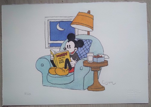COSEY - Affiche MICKEY : ON HIS WAY BACK - Limité à 150 ex signé - 第 1/1 張圖片
