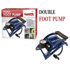 Doppelfass Zylinder Fußpumpe Luftfüller Auto Fahrrad Motorrad Van Reifen