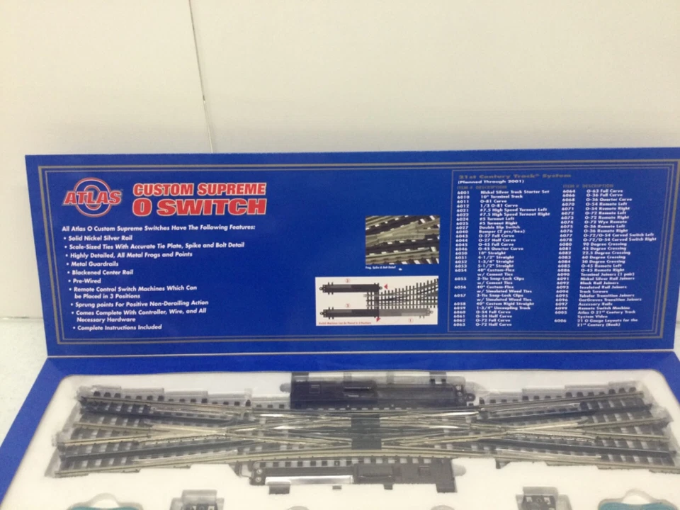 Atlas #6027 O Scale  Double Slip Switch Switch  3 Rail NEW - Image 2 of 2