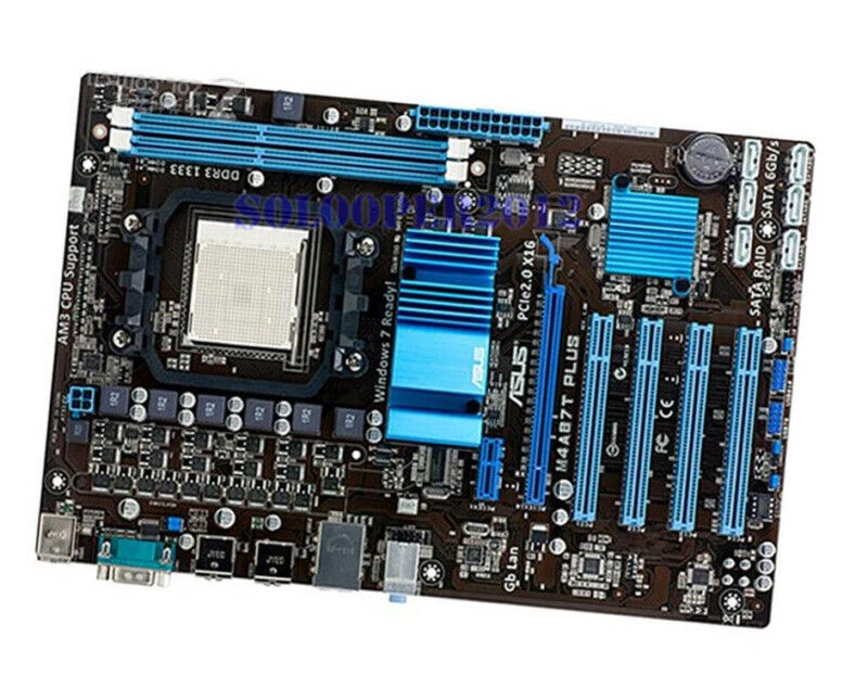 Asus M4A87T PLUS Socket AM3 AMD 870 DDR3 DIMM USB2.0 SATA III Motherboard ATX - Image 3 of 3