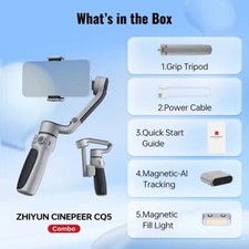 Zhiyun CINEPEER CQ5 Combo Phone Gimbal Stabilizer for iPhone 16 15 Pro Max Plus
