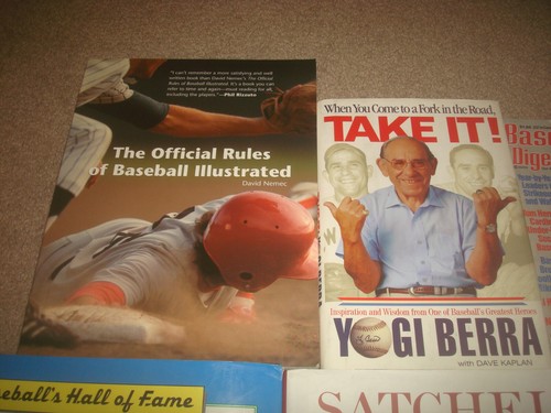 Baseball Book LOT Sports MLB Cooperstown Satchel Ty Cobb Jim Bouton Yogi Berra - Picture 7 of 12