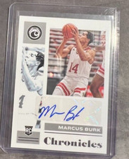 Marcus Burk 2021-22 Panini Chronicles Draft Picks Autograph Rookie #CR-MBU