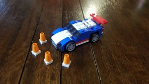 lego blue racer
