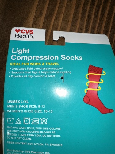 CVS Health Firm Support Compression Socks Calf Length Size L/XL - Black - Picture 4 of 4