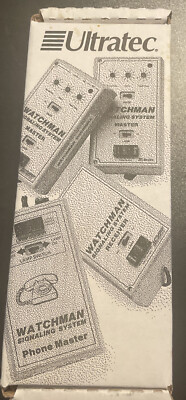 Vintage Ultratec Watchman Signaling System PHONE MASTER Model DCS-1 MADE IN USA