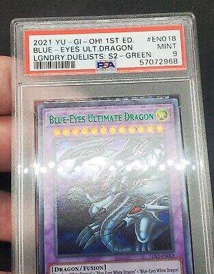Yugioh PSA 9 MINT Blue-Eyes Ultimate Dragon (Green) LDS2 Yugioh PSA 9 MINT Blue-Eyes Ultimate Dragon (Green) LDS2