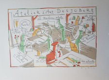 FRANCOIS AVRIL ORIGINAL SIGNED NUMBERED LITHOGRAPH ATELIER D'ART DESJOBERT
