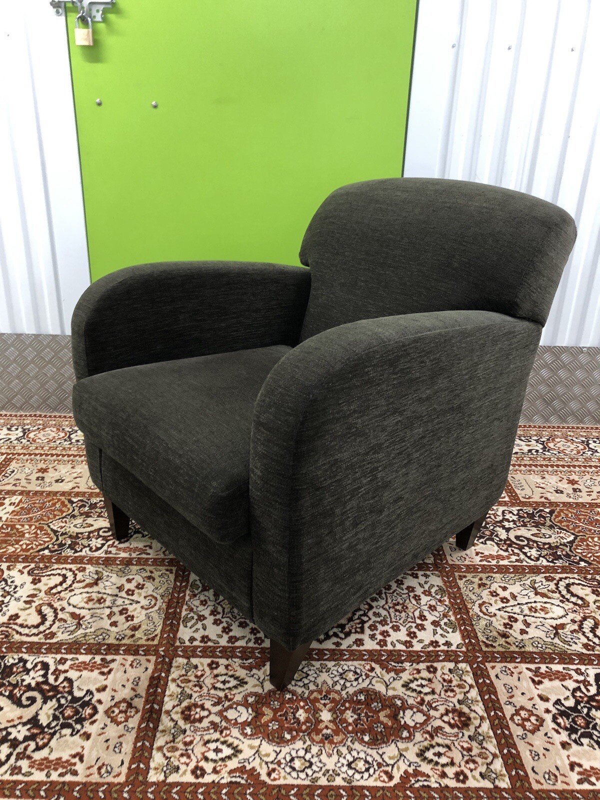 John Lewis dark Brown Fabric Armchair eBay