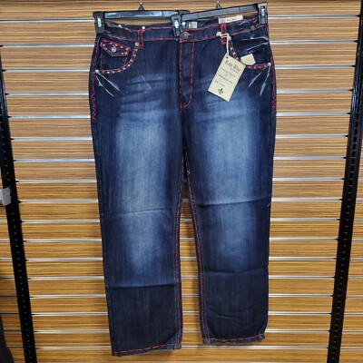 RAW BLUE Vintage Wide Leg Blue Jeans NEW WITH TAG with Aging