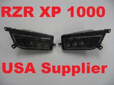 New Polaris RZR XP 1000 UTV LED Head Light Year 2014 2015 2016 (Black Pair)