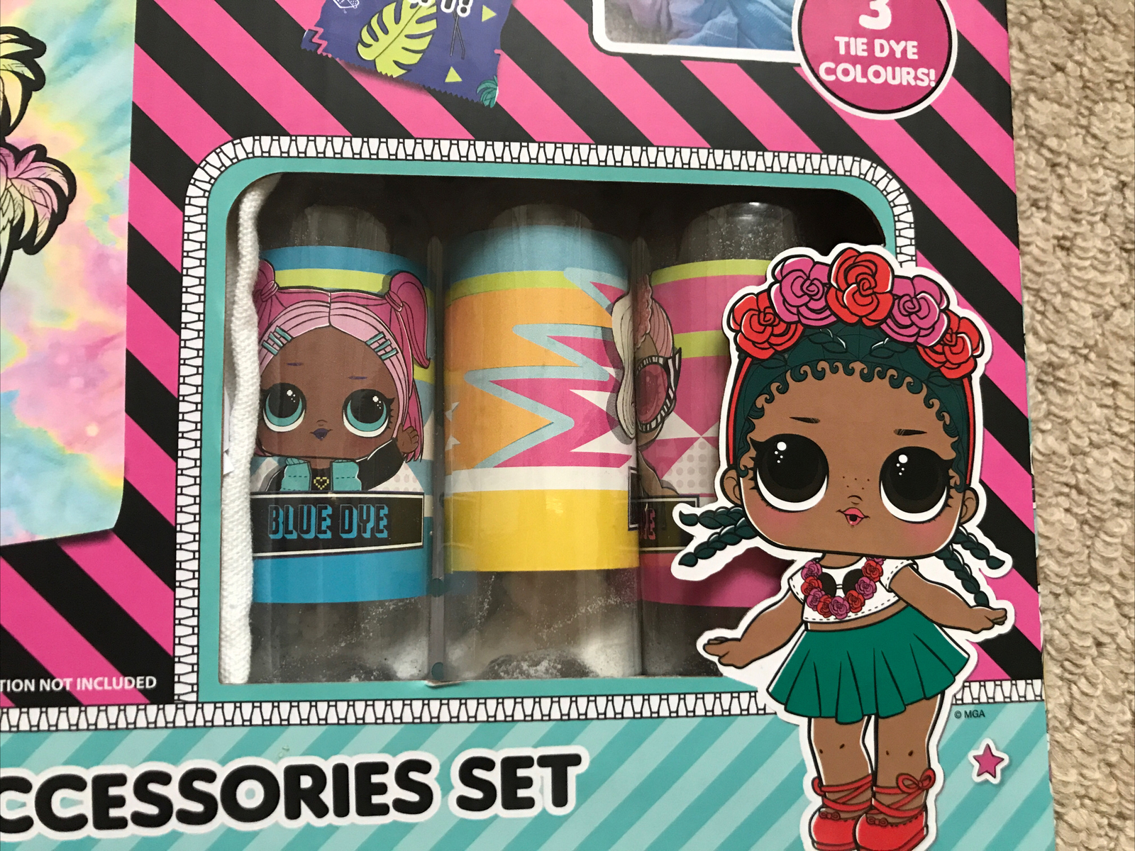 LOL DOLLS SURPRISE TIE DYE GIRLS CRAFT GIFT SET Tote Bag & Purse READ