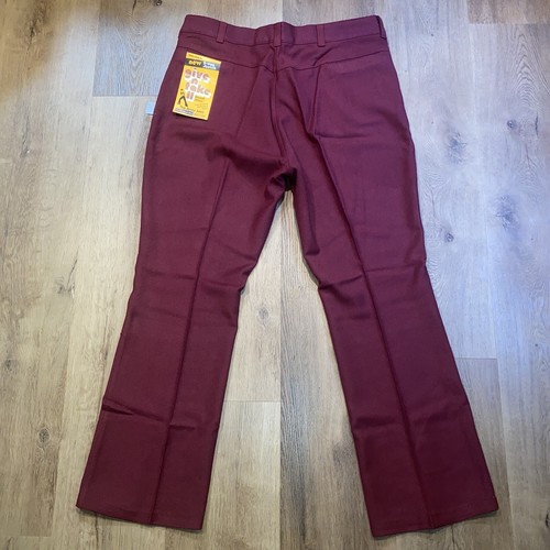 Vintage Mens Pants 42 32 Polyester Rayon Stretch Sears Disco USA 60s