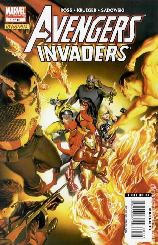 Avengers Invaders 1A Ross VF 2008 Stock Image