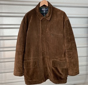 ralph lauren suede coat