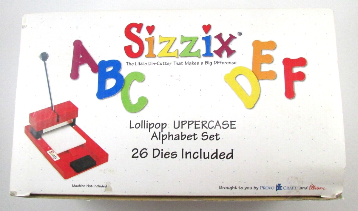 Sizzix Lollipop UPPERCASE Alphabet Set of 26 Dies 38-1000 | eBay