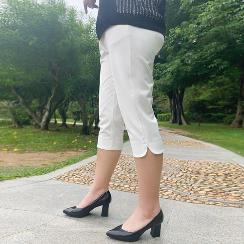 Capri Pants Women Size 6-16 Casual Stretch Trousers Pockets Crop Lightweight New - Picture 33 of 36